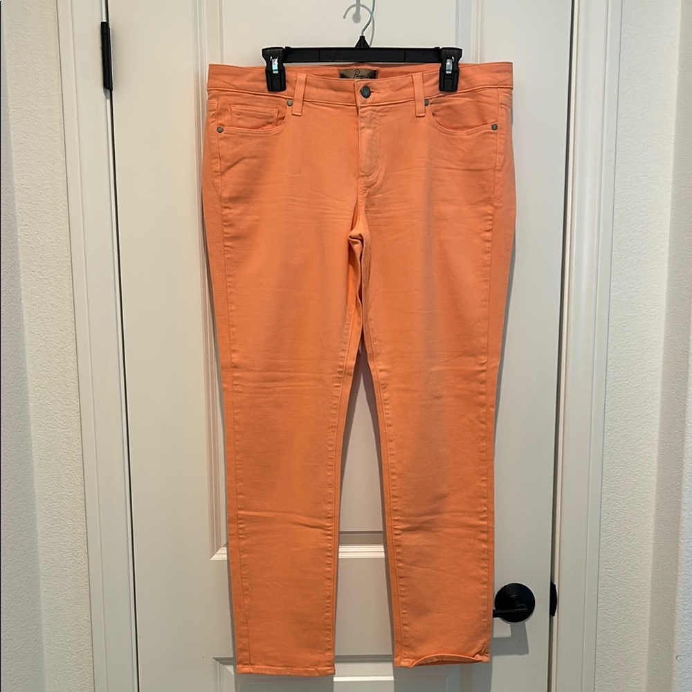 Paige Peg Skinny Women's Coral Jeans